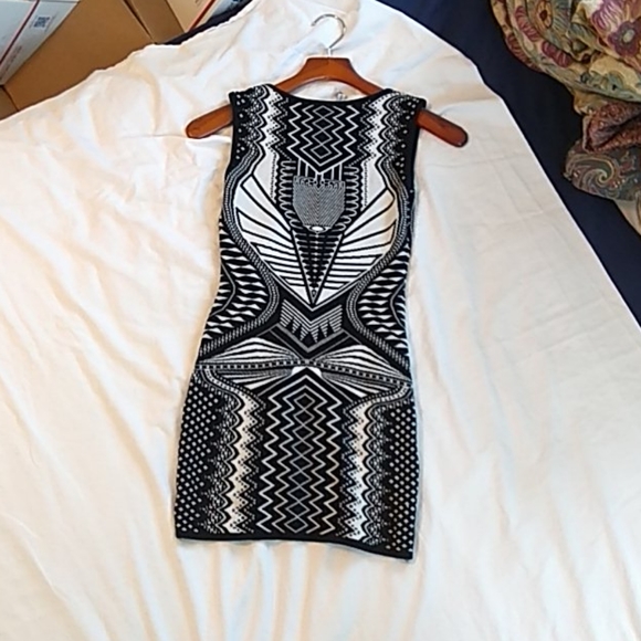 Hera Collection Black & White Patterned Dress - Picture 9 of 9